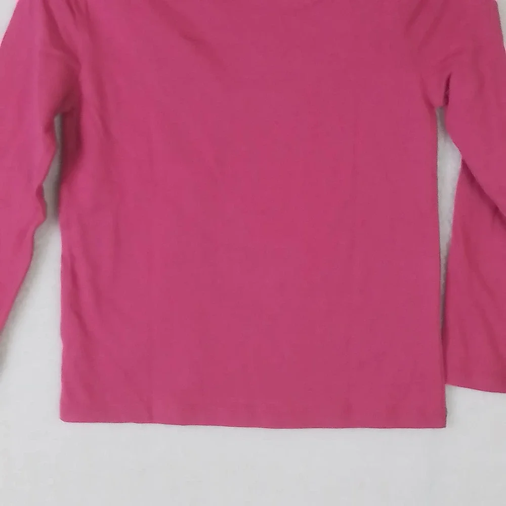OshKosh‎ Long Sleeve Cotton T-Shirt Girl's Size 5T Pink w/ Graphic